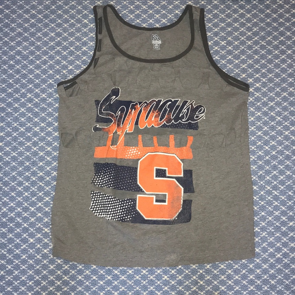SYRACUSE UNIVERSITY cut out tailgate tank top
